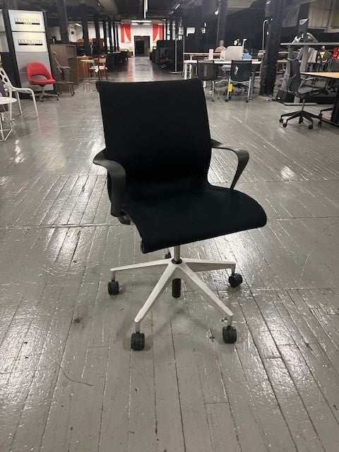 Black Herman Miller Setu Chair with Arms