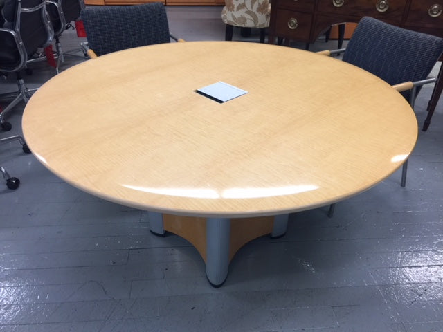 Round Conference Table with Electrical