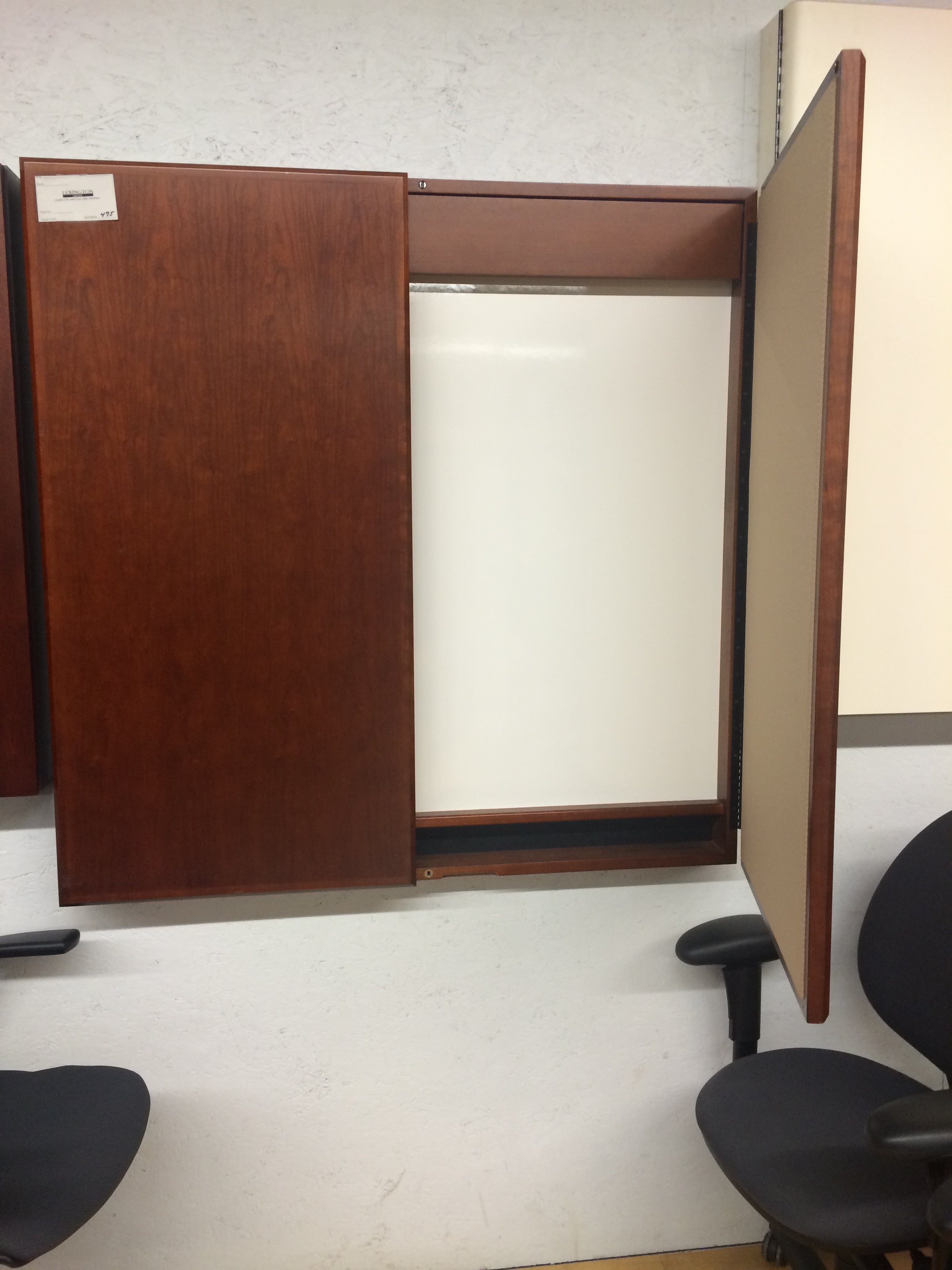 Pre-owned Enclosed Visual Board w/ Tack Board