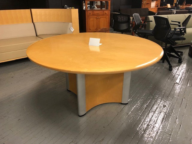 Round Conference Table with Electrical