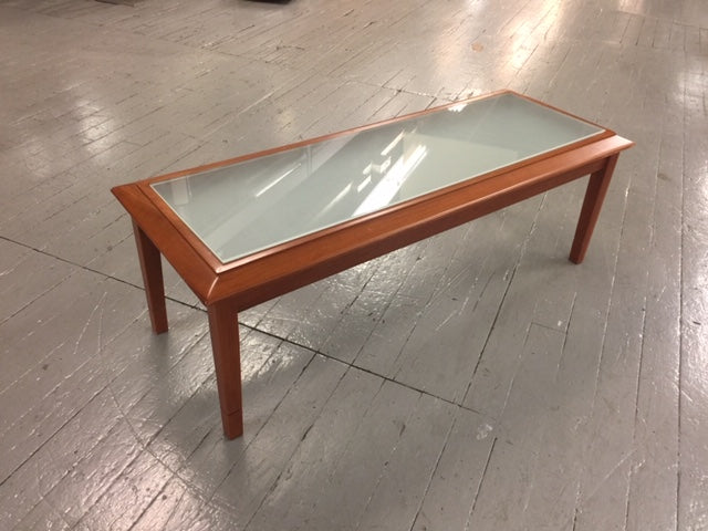 Coffee Table with Frosted Glass Top