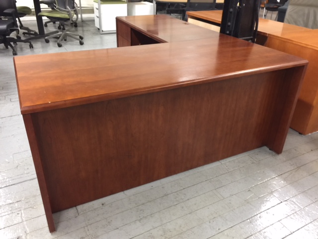 veneer wood desk